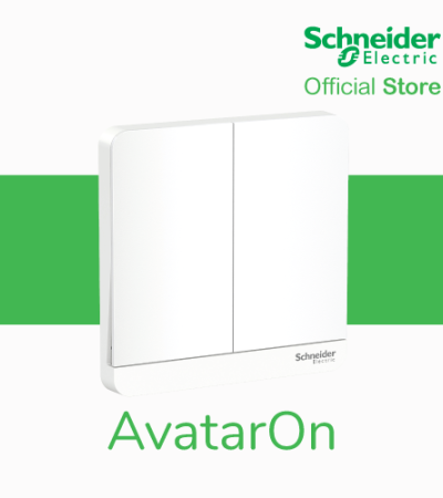 Schneider Electric AvatarOn- 16AX 250V 2Gang 1Way Switch