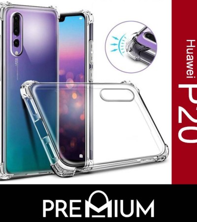 MTech防护防震坚固耐用铠装轻薄柔软透明防震华为P20外壳-透明